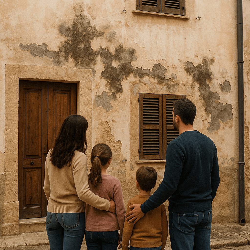 Control de capilaridad en Canarias, fachada con humedad